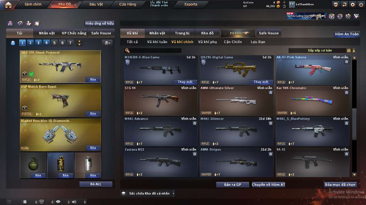 shop acc cf uy tin gia re